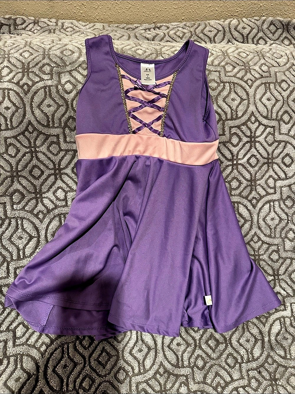 little adventures Rapunzel Twirl Dress Purple & Pink Girls 4